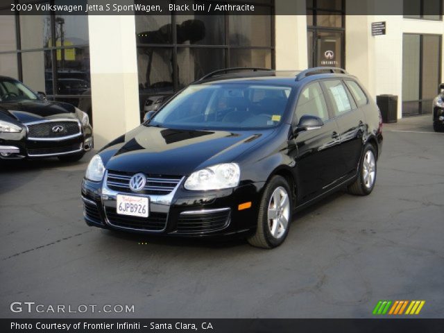 2009 Volkswagen Jetta S SportWagen in Black Uni