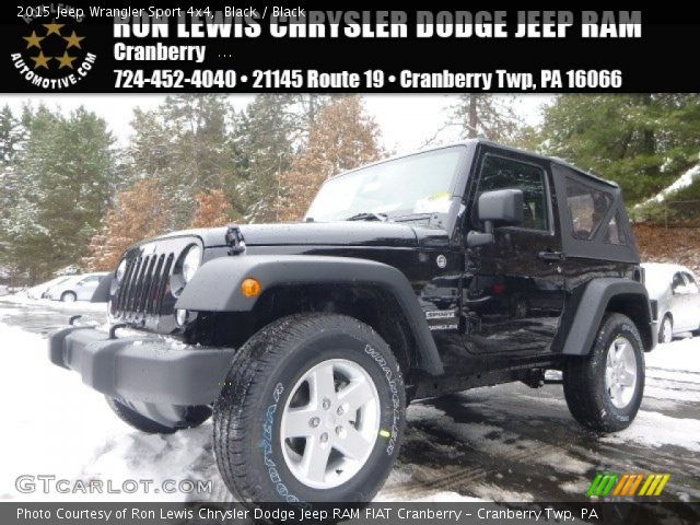 2015 Jeep Wrangler Sport 4x4 in Black