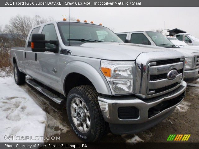 2011 Ford F350 Super Duty XLT Crew Cab 4x4 in Ingot Silver Metallic