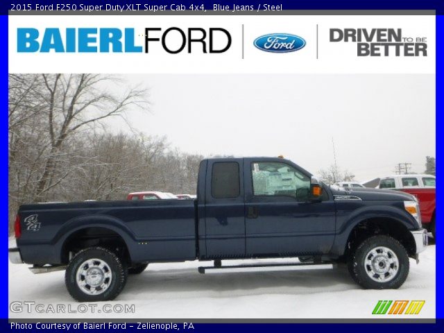2015 Ford F250 Super Duty XLT Super Cab 4x4 in Blue Jeans