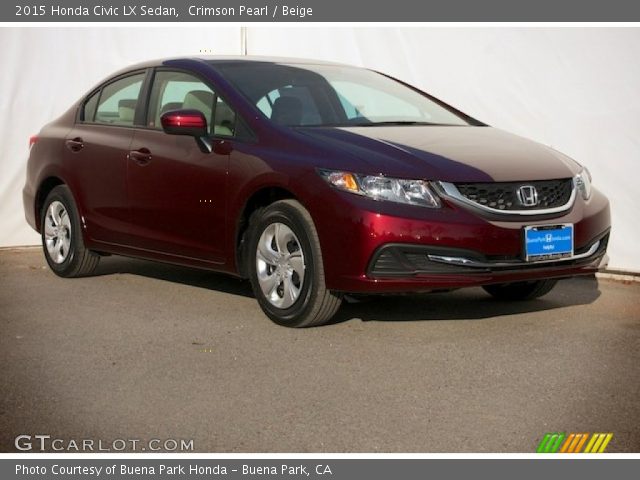 2015 Honda Civic LX Sedan in Crimson Pearl