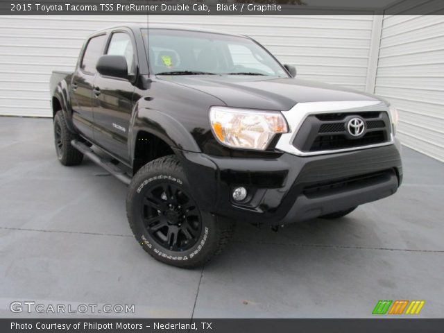 2015 Toyota Tacoma TSS PreRunner Double Cab in Black