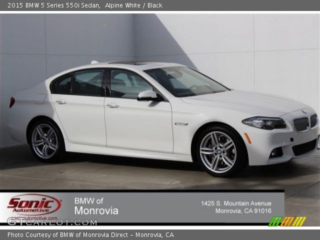 2015 BMW 5 Series 550i Sedan in Alpine White