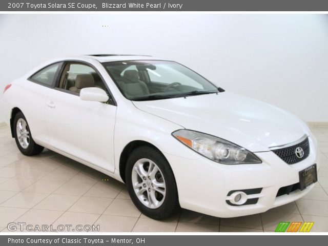 2007 Toyota Solara SE Coupe in Blizzard White Pearl