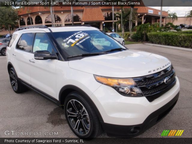 2014 Ford Explorer Sport 4WD in White Platinum