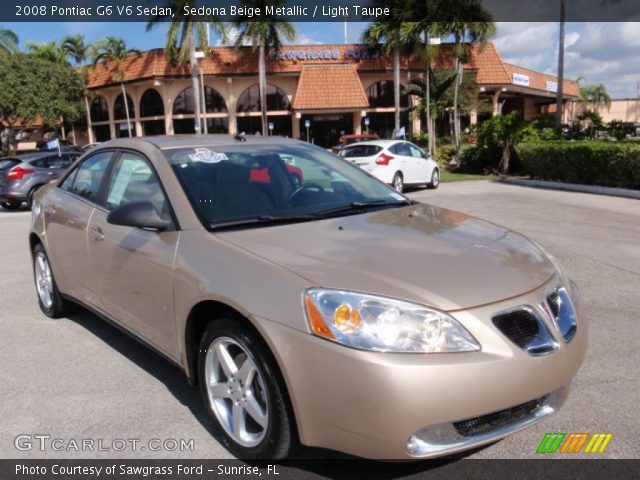 2008 Pontiac G6 V6 Sedan in Sedona Beige Metallic