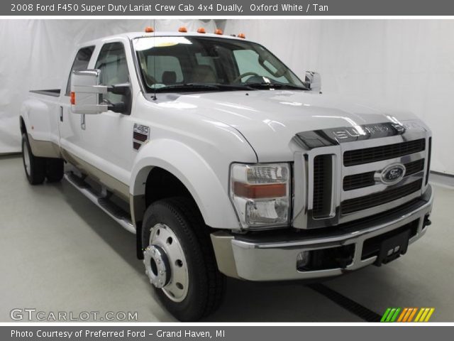 2008 Ford F450 Super Duty Lariat Crew Cab 4x4 Dually in Oxford White