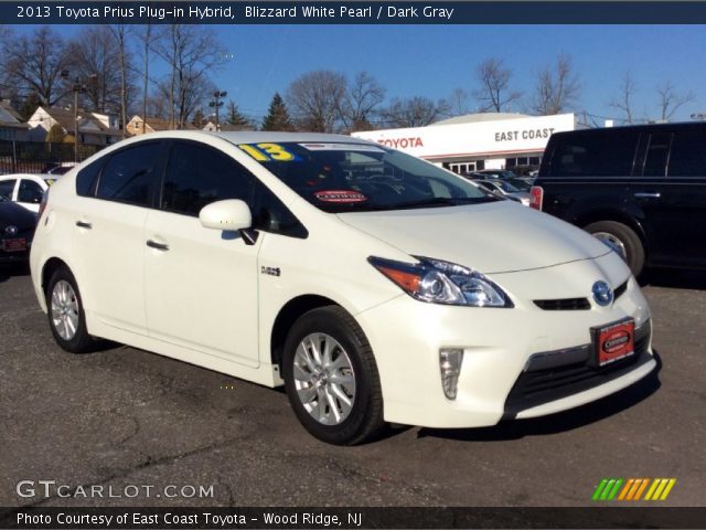 2013 Toyota Prius Plug-in Hybrid in Blizzard White Pearl