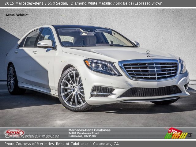 2015 Mercedes-Benz S 550 Sedan in Diamond White Metallic