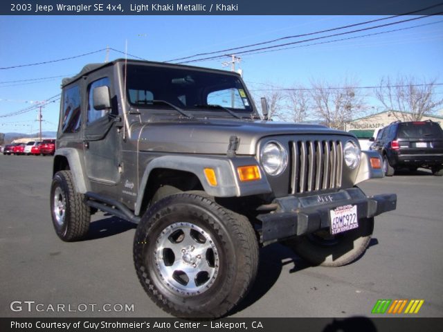 2003 Jeep Wrangler SE 4x4 in Light Khaki Metallic