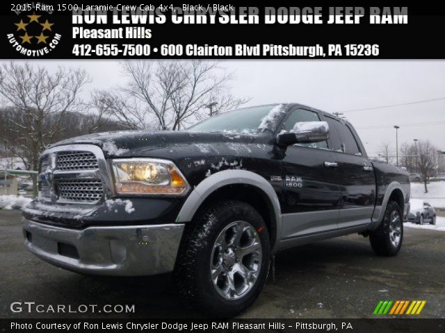 2015 Ram 1500 Laramie Crew Cab 4x4 in Black