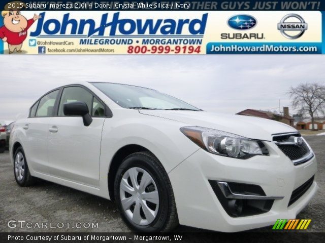2015 Subaru Impreza 2.0i 4 Door in Crystal White Silica