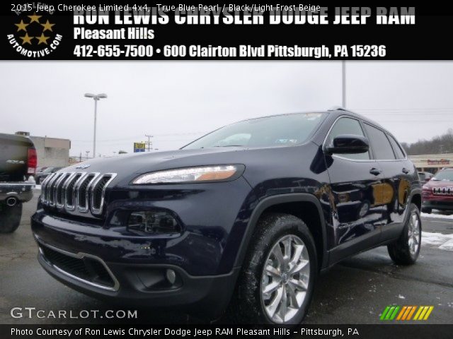 2015 Jeep Cherokee Limited 4x4 in True Blue Pearl