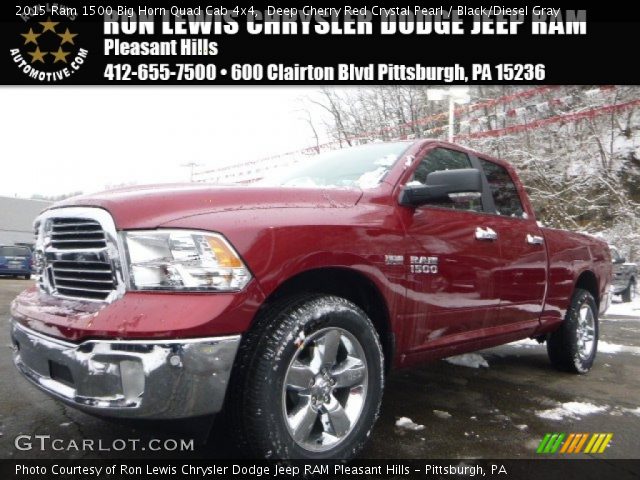 2015 Ram 1500 Big Horn Quad Cab 4x4 in Deep Cherry Red Crystal Pearl