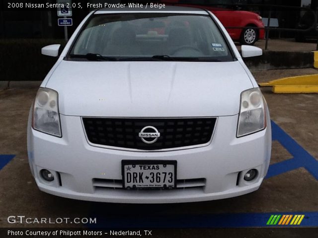 2008 Nissan Sentra 2.0 S in Fresh Powder White