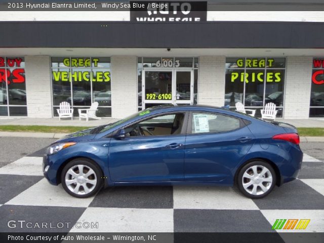 2013 Hyundai Elantra Limited in Windy Sea Blue