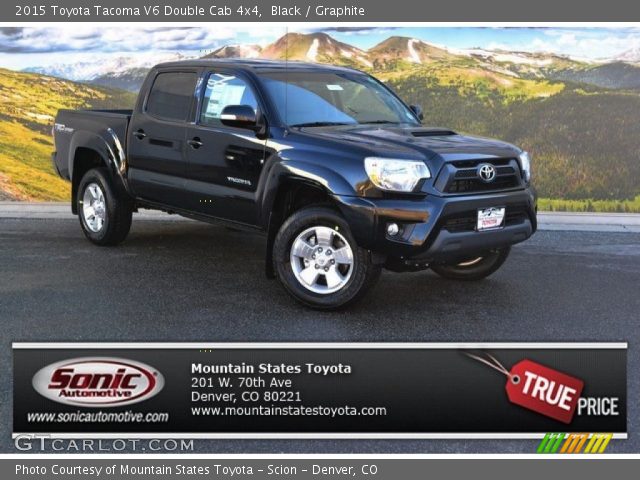 2015 Toyota Tacoma V6 Double Cab 4x4 in Black