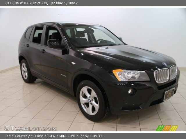 2012 BMW X3 xDrive 28i in Jet Black