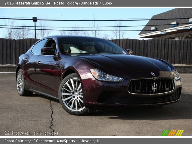 2015 Maserati Ghibli S Q4 in Rosso Folgore (Dark Red)