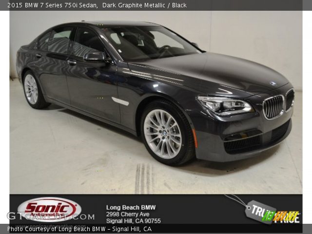 2015 BMW 7 Series 750i Sedan in Dark Graphite Metallic