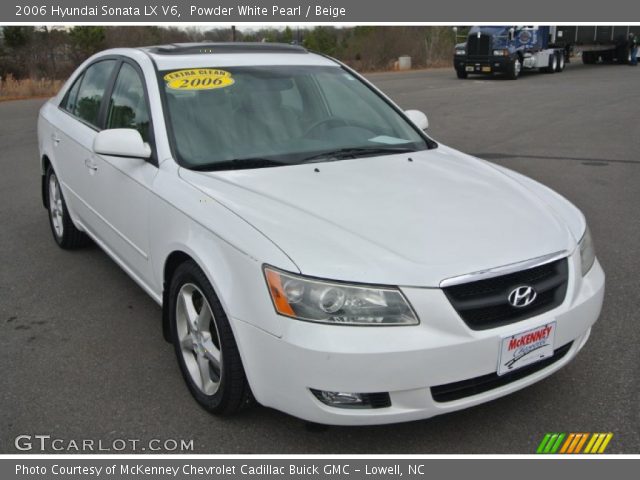 2006 Hyundai Sonata LX V6 in Powder White Pearl