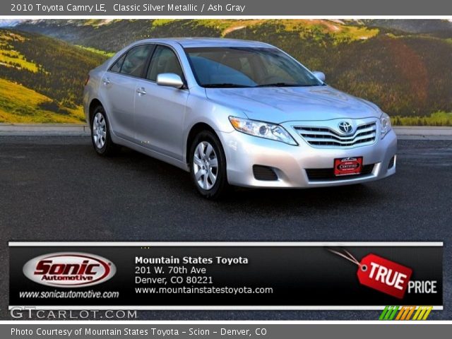 2010 Toyota Camry LE in Classic Silver Metallic