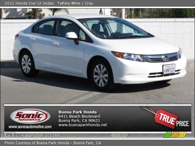 2012 Honda Civic LX Sedan in Taffeta White