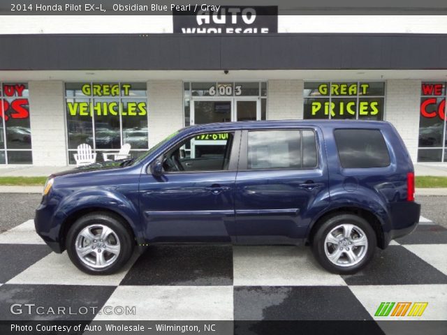 2014 Honda Pilot EX-L in Obsidian Blue Pearl