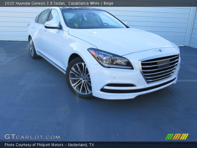 2015 Hyundai Genesis 3.8 Sedan in Casablanca White