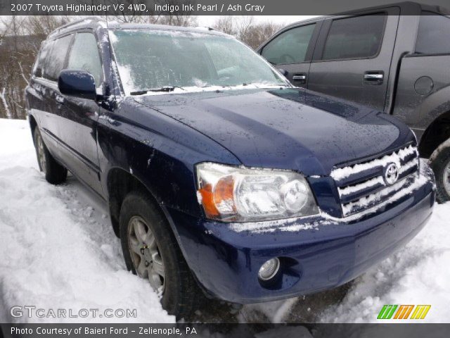 2007 Toyota Highlander V6 4WD in Indigo Ink Pearl