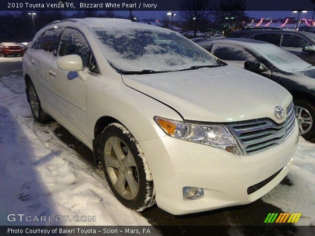 2010 Toyota Venza V6 in Blizzard White Pearl