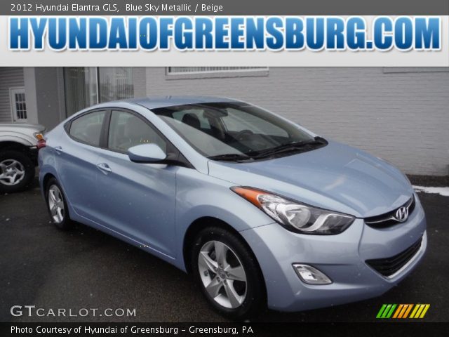 2012 Hyundai Elantra GLS in Blue Sky Metallic