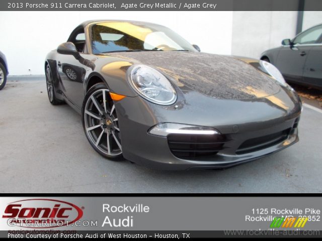 2013 Porsche 911 Carrera Cabriolet in Agate Grey Metallic