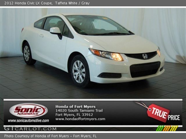 2012 Honda Civic LX Coupe in Taffeta White