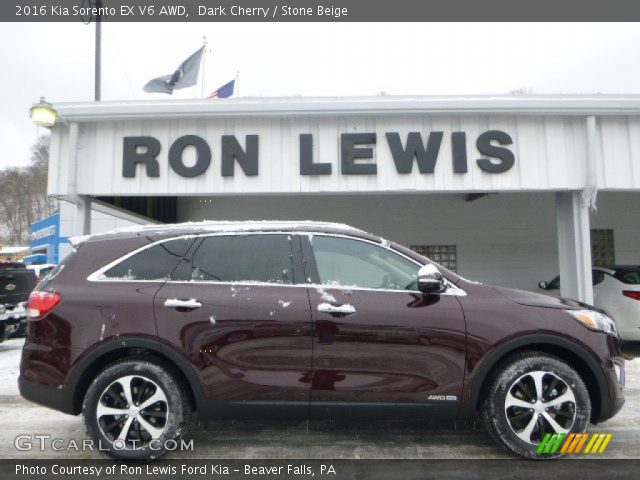 2016 Kia Sorento EX V6 AWD in Dark Cherry