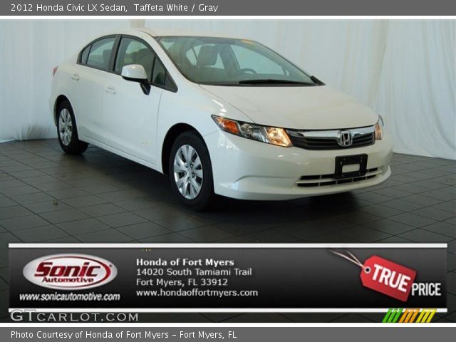 2012 Honda Civic LX Sedan in Taffeta White