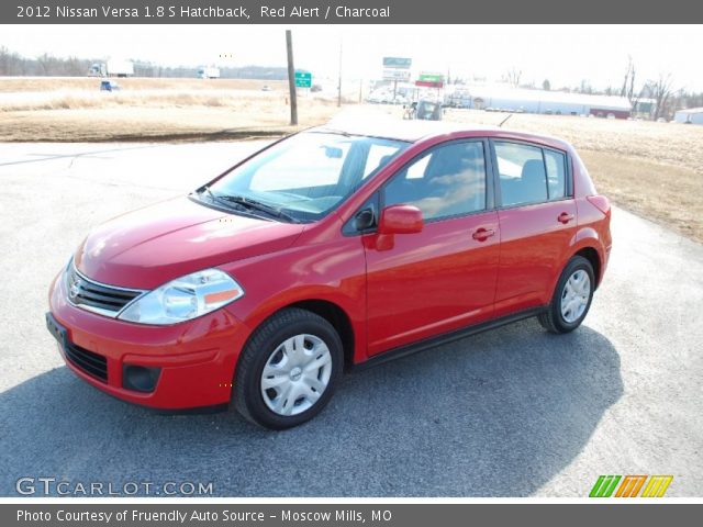 2012 Nissan Versa 1.8 S Hatchback in Red Alert