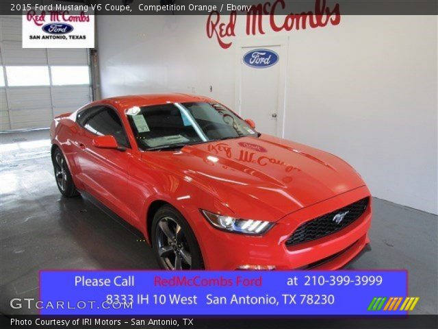 2015 Ford Mustang V6 Coupe in Competition Orange
