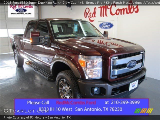 2015 Ford F350 Super Duty King Ranch Crew Cab 4x4 in Bronze Fire