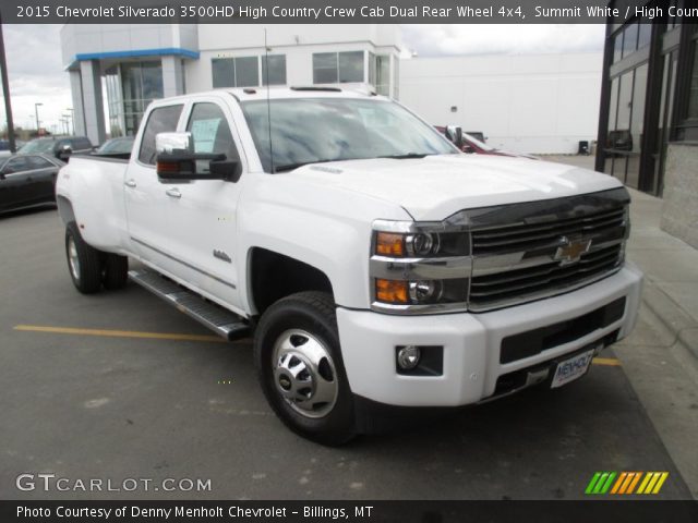 2015 Chevrolet Silverado 3500HD High Country Crew Cab Dual Rear Wheel 4x4 in Summit White