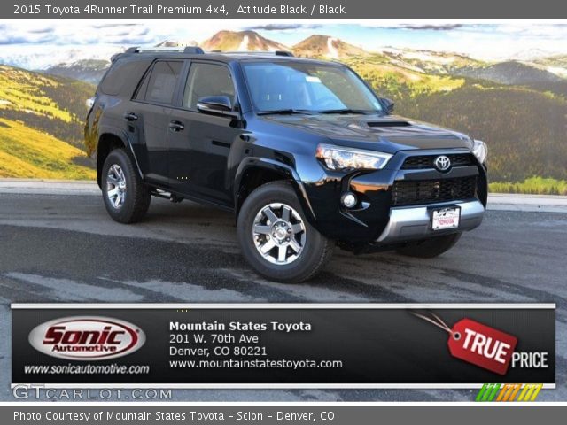 2015 Toyota 4Runner Trail Premium 4x4 in Attitude Black