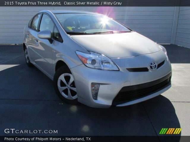 2015 Toyota Prius Three Hybrid in Classic Silver Metallic