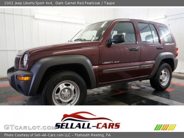 2002 Jeep Liberty Sport 4x4 in Dark Garnet Red Pearlcoat