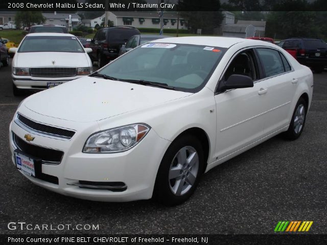 2008 Chevrolet Malibu LS Sedan in White