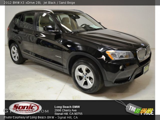 2012 BMW X3 xDrive 28i in Jet Black