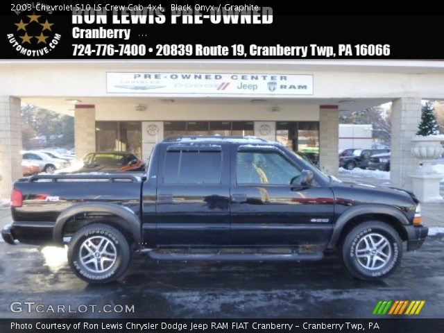 2003 Chevrolet S10 LS Crew Cab 4x4 in Black Onyx