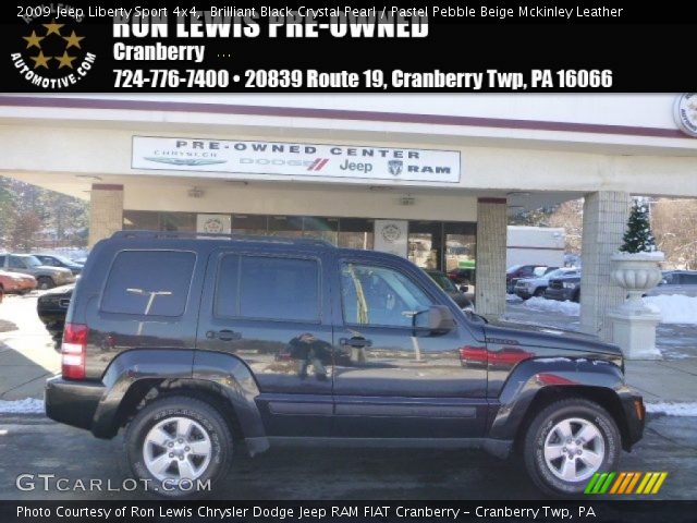 2009 Jeep Liberty Sport 4x4 in Brilliant Black Crystal Pearl