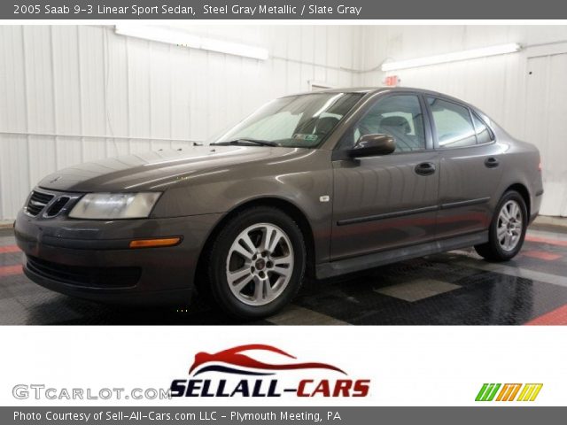 2005 Saab 9-3 Linear Sport Sedan in Steel Gray Metallic