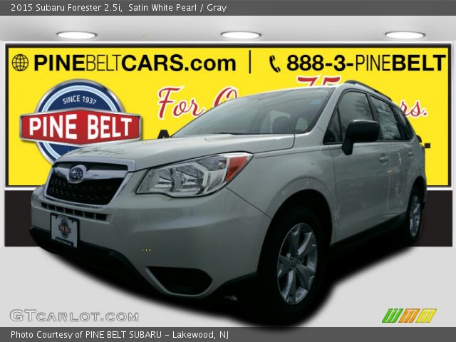2015 Subaru Forester 2.5i in Satin White Pearl