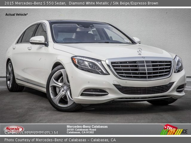 2015 Mercedes-Benz S 550 Sedan in Diamond White Metallic